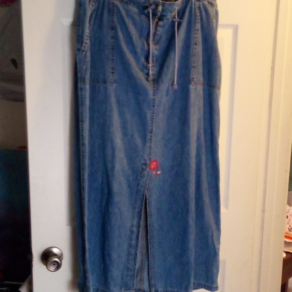 French Cuff jean skirt